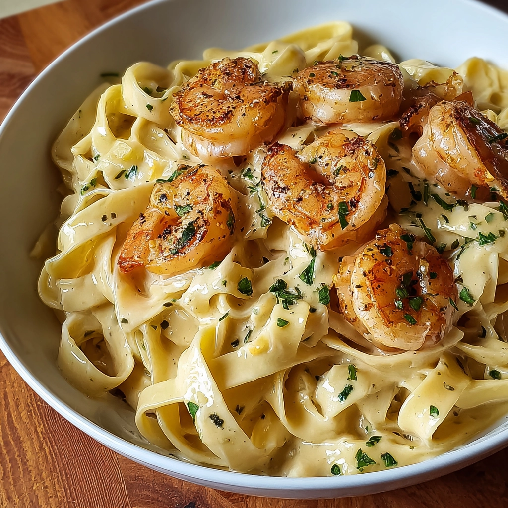 Creamy Shrimp Fettuccine Alfredo: The Ultimate Italian Comfort Food 5 Serving creamy shrimp fettuccine Alfredo