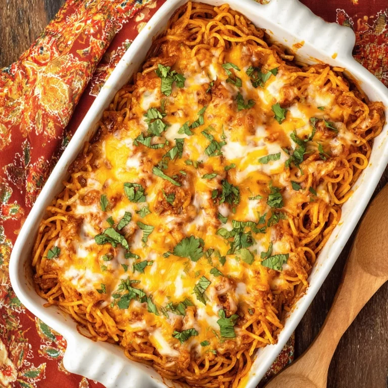 creamy southern spaghetti bake
