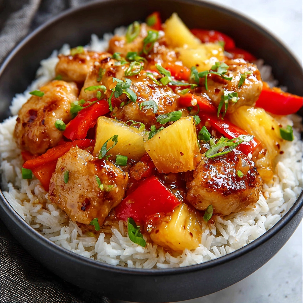 crockpot sweet and sour chicken Serving