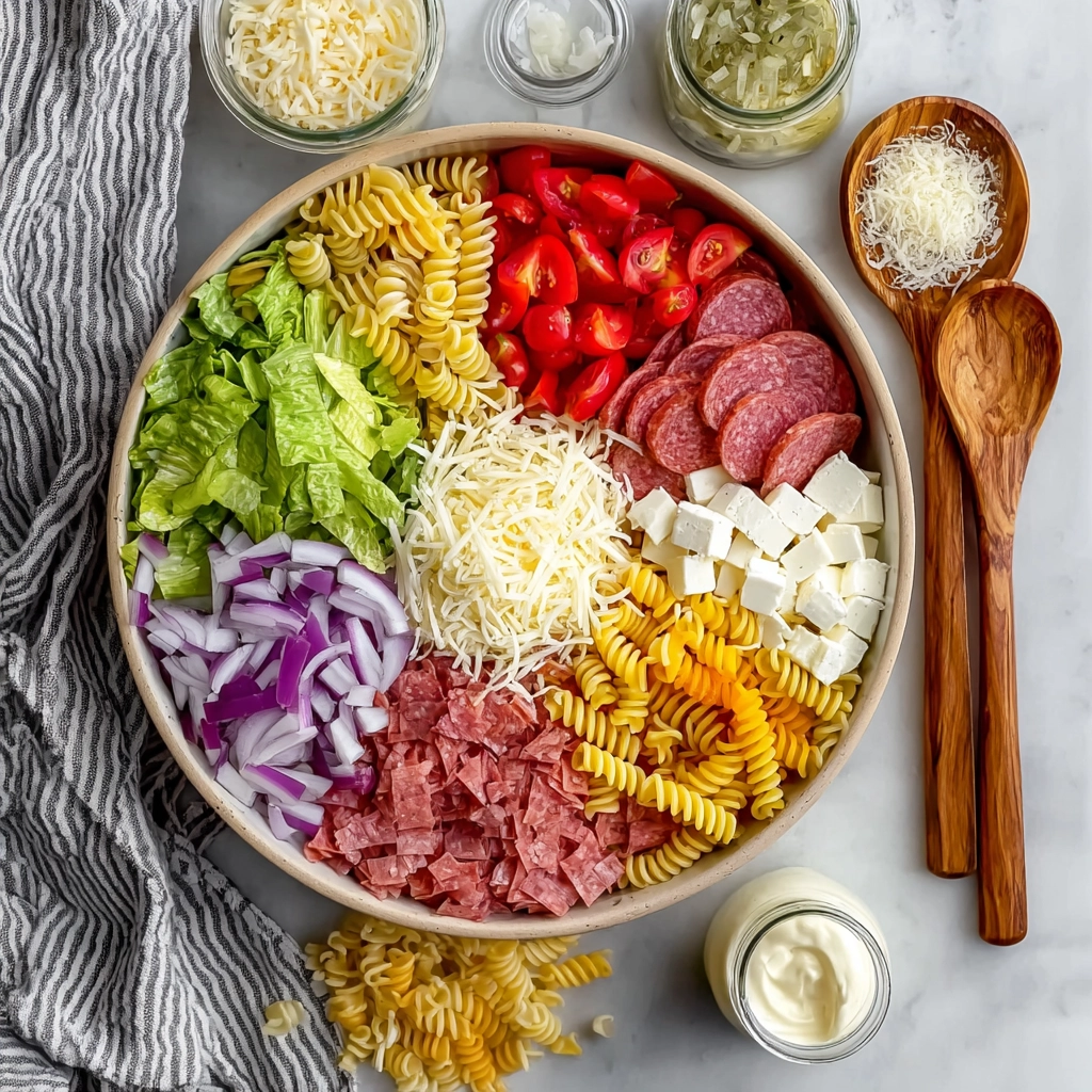 grinder pasta salad Ingredients