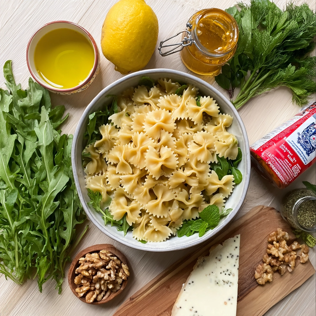 Lemon Arugula Pasta Salad – A Fresh, Lemony Twist on Classic Pasta 5 lemon arugula pasta salad Ingredients