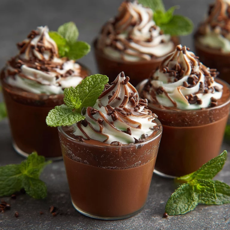 mini chocolate mousse cups
