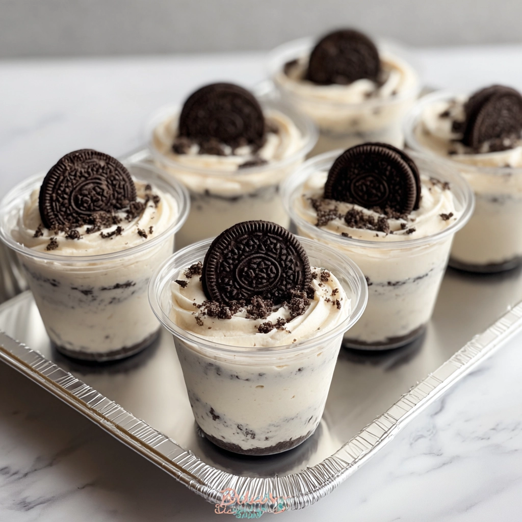 mini oreo dessert cups Serving
