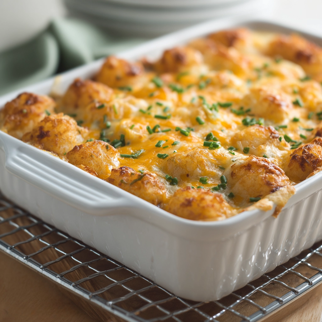 tater tot sausage casserole Step