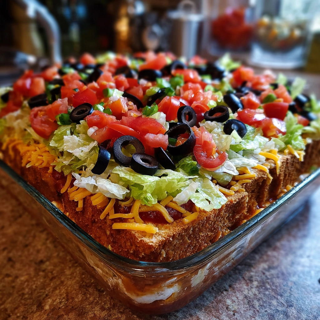 7 Layer Taco Dip That Vanishes in Minutes 4 7 Layer Taco Dip