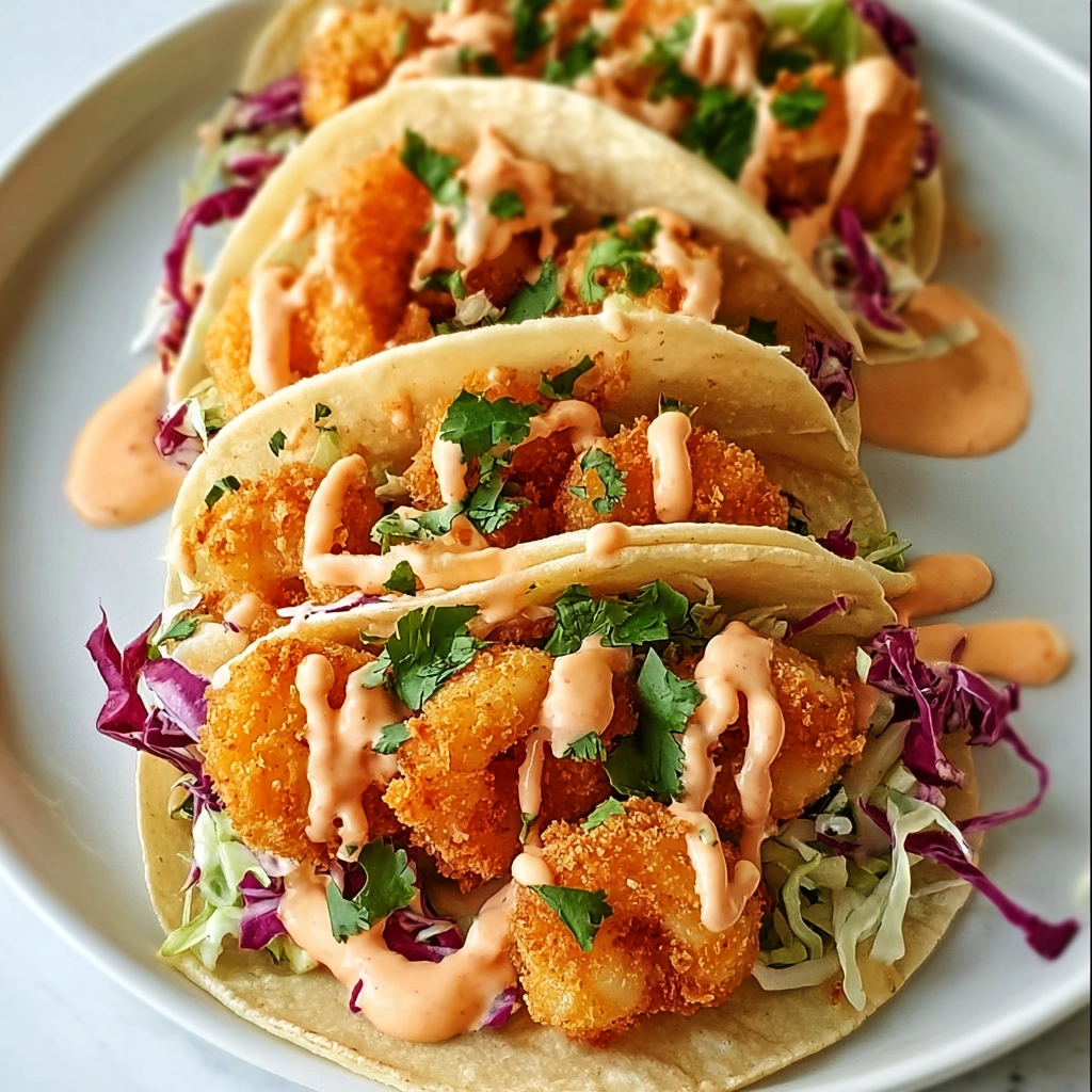 Air Fryer Bang Bang Shrimp Tacos That Bring Big Flavor Fast 5 Air Fryer Bang Bang Shrimp Tacos Serving