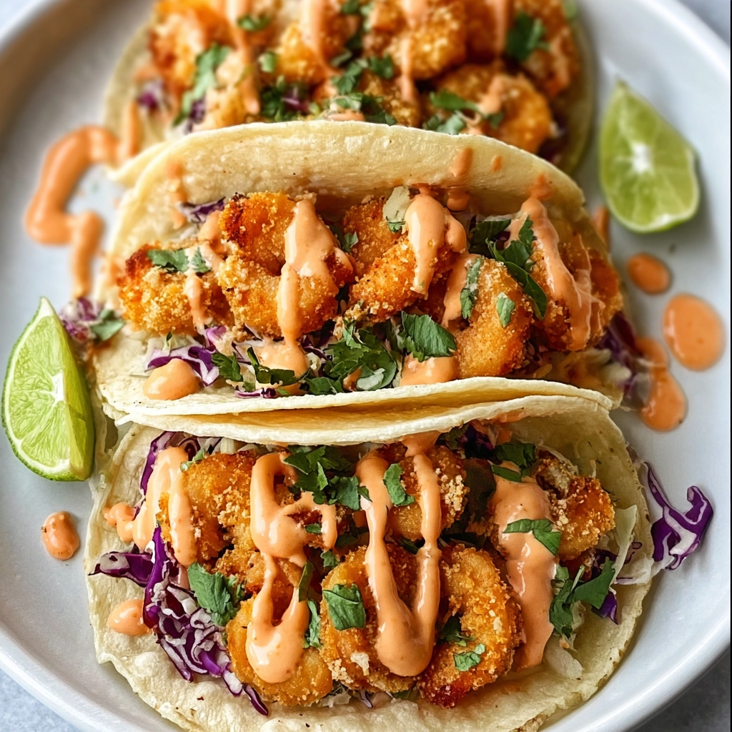 Air Fryer Bang Bang Shrimp Tacos