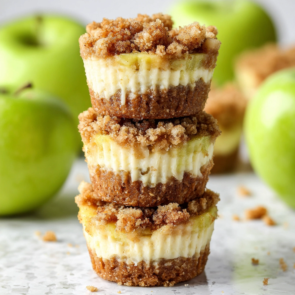 Apple Crisp Mini Cheesecakes