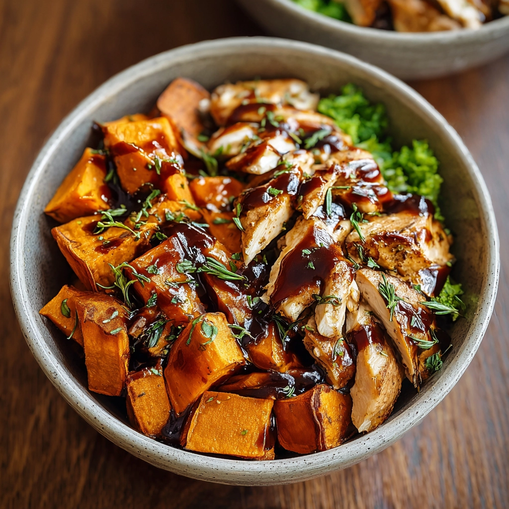 BBQ Chicken Sweet Potato Bowls