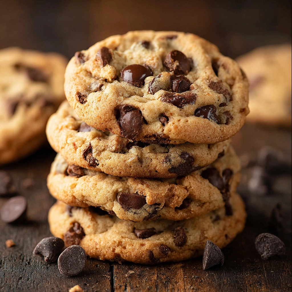 Bakery-Style Chocolate Chip Cookies Serving