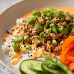 Bang Bang Ground Turkey Rice Bowls