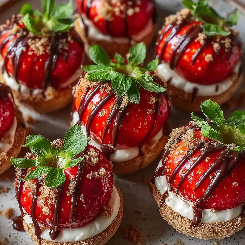 Cheesecake Stuffed Strawberries