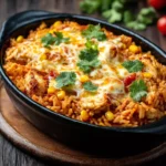 Chicken Enchilada Rice Casserole