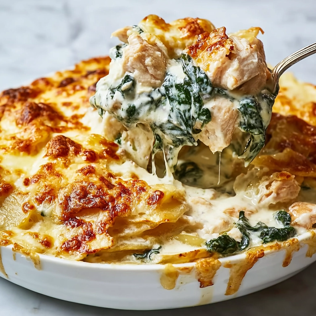Chicken and Spinach Casserole with Cream Cheese