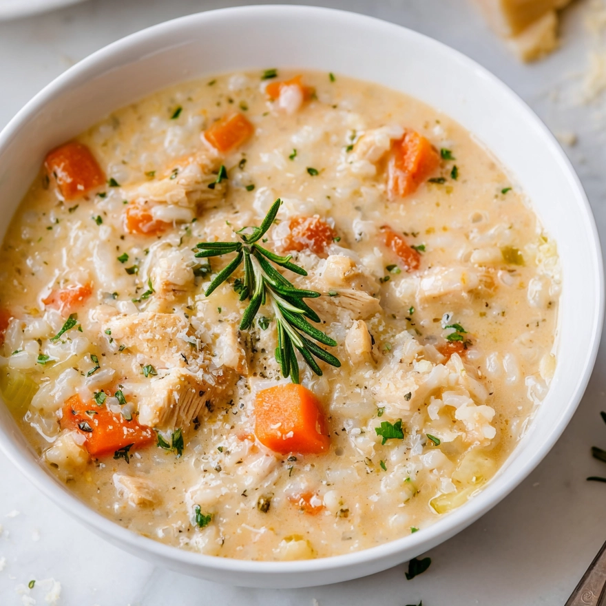Creamy Chicken and Rice Soup
