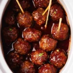 Crockpot BBQ Meatballs