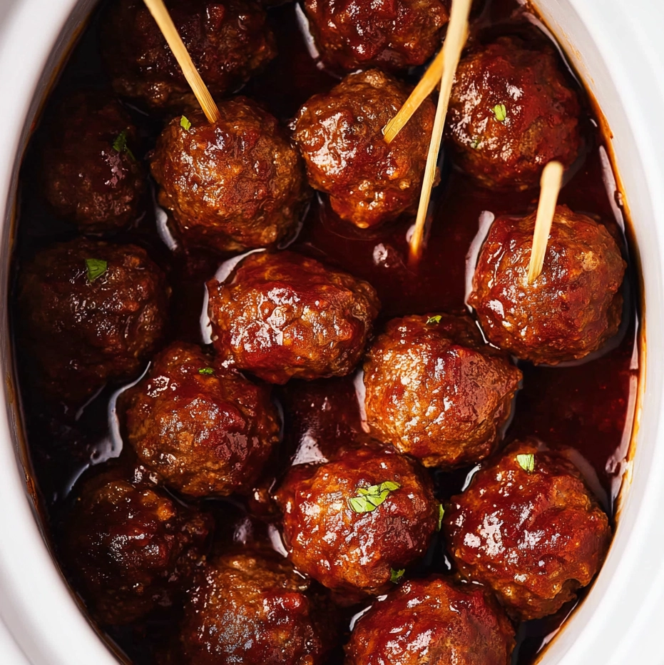 Crockpot BBQ Meatballs