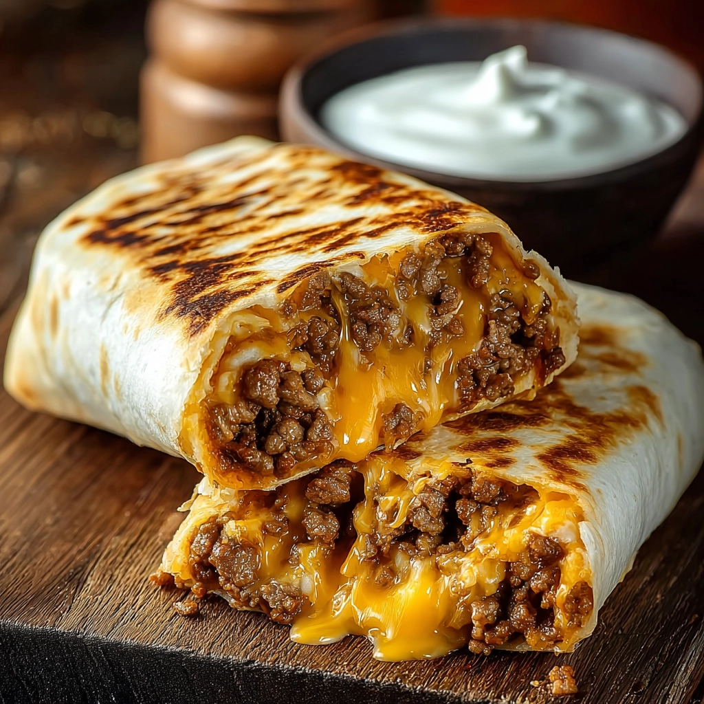 Easy Grilled Cheese BurritoServing
