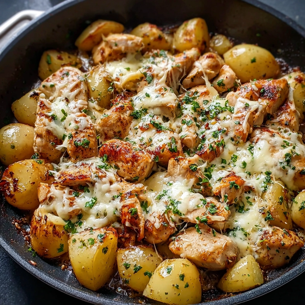 Garlic Parmesan Chicken & Potatoes: The Perfect One-Pan Dinner 5 Garlic Parmesan Chicken & Potatoes Serving