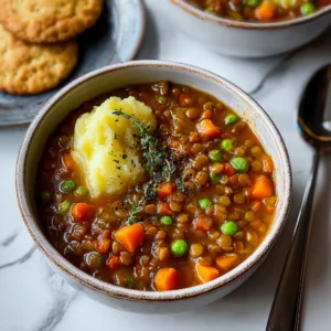 Lentil Stew & Mashed Potatoes