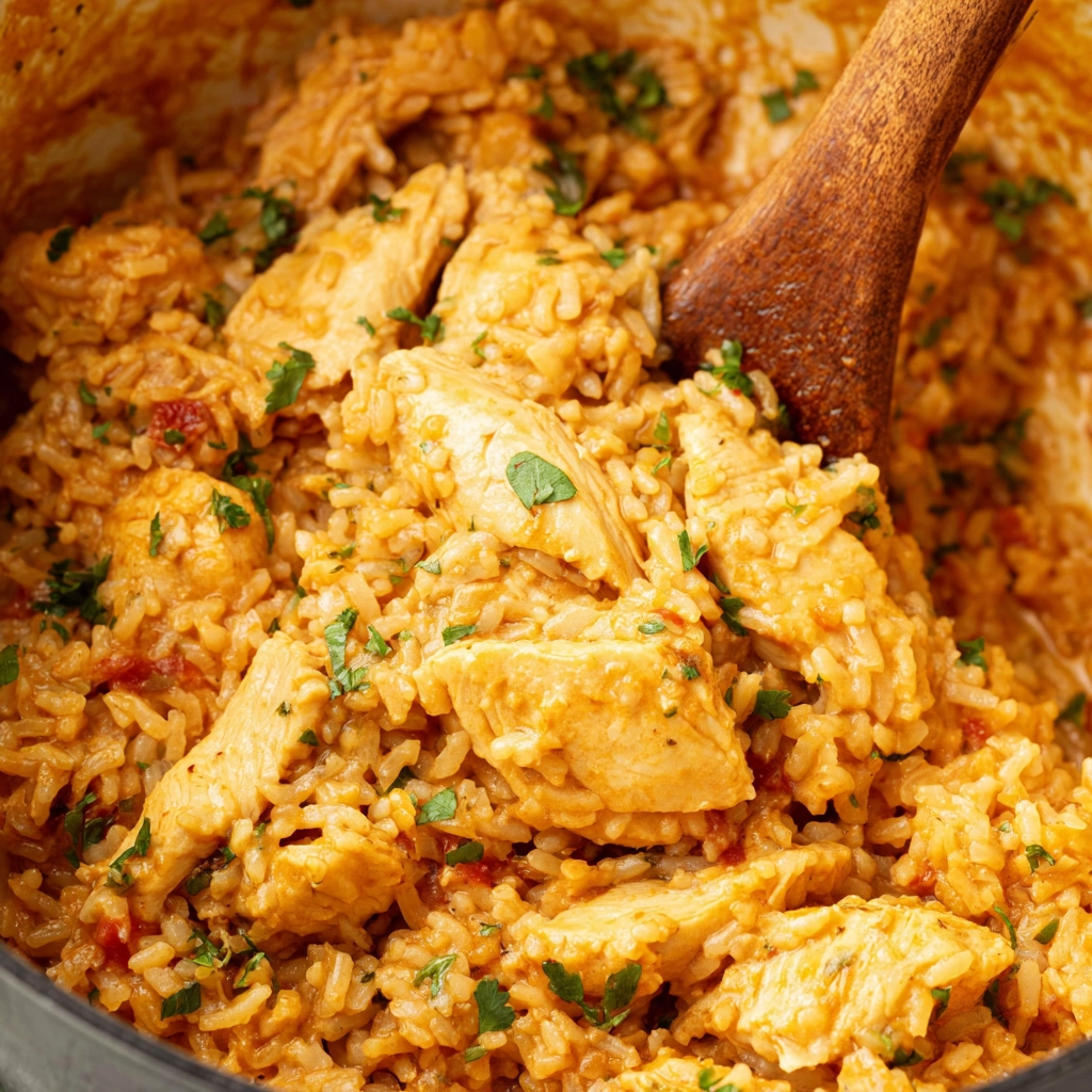 Queso Chicken and Rice