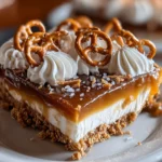Salted Caramel Pretzel Bars