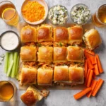 Sheet Pan Buffalo Chicken Sliders