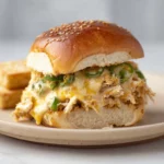 Shredded Chicken Sliders
