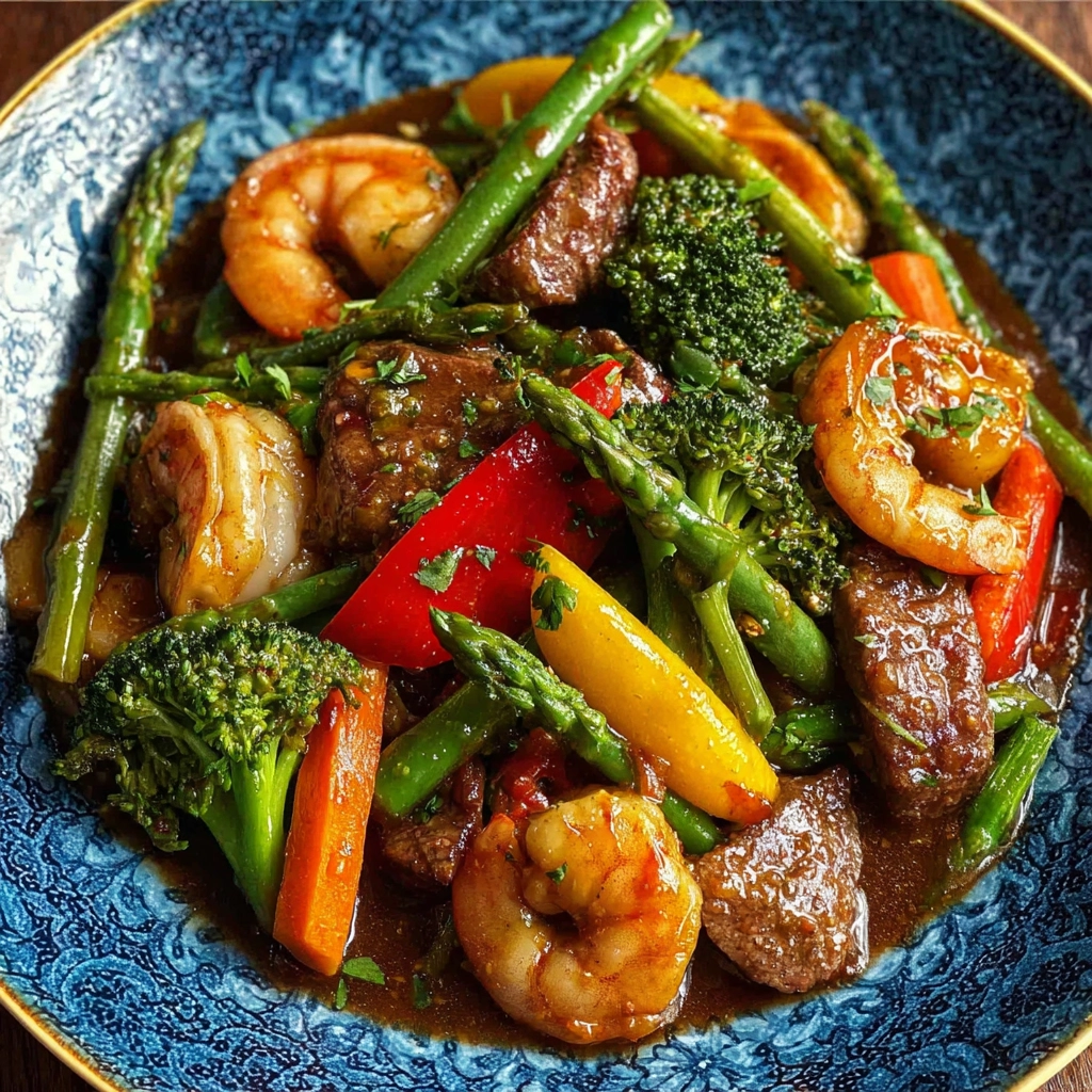 Steak and Shrimp Stir Fry: A Simple, Flavor-Packed Surf and Turf Dinner 5 Steak and Shrimp Stir Fry Serving