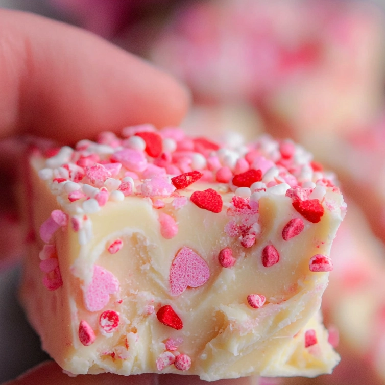 Sugar Cookie Fudge for Valentine’s Day 5 Sugar Cookie Fudge