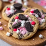 Valentine’s Day Oreo M&M Cookies