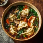 Vegetarian Potsticker Soup