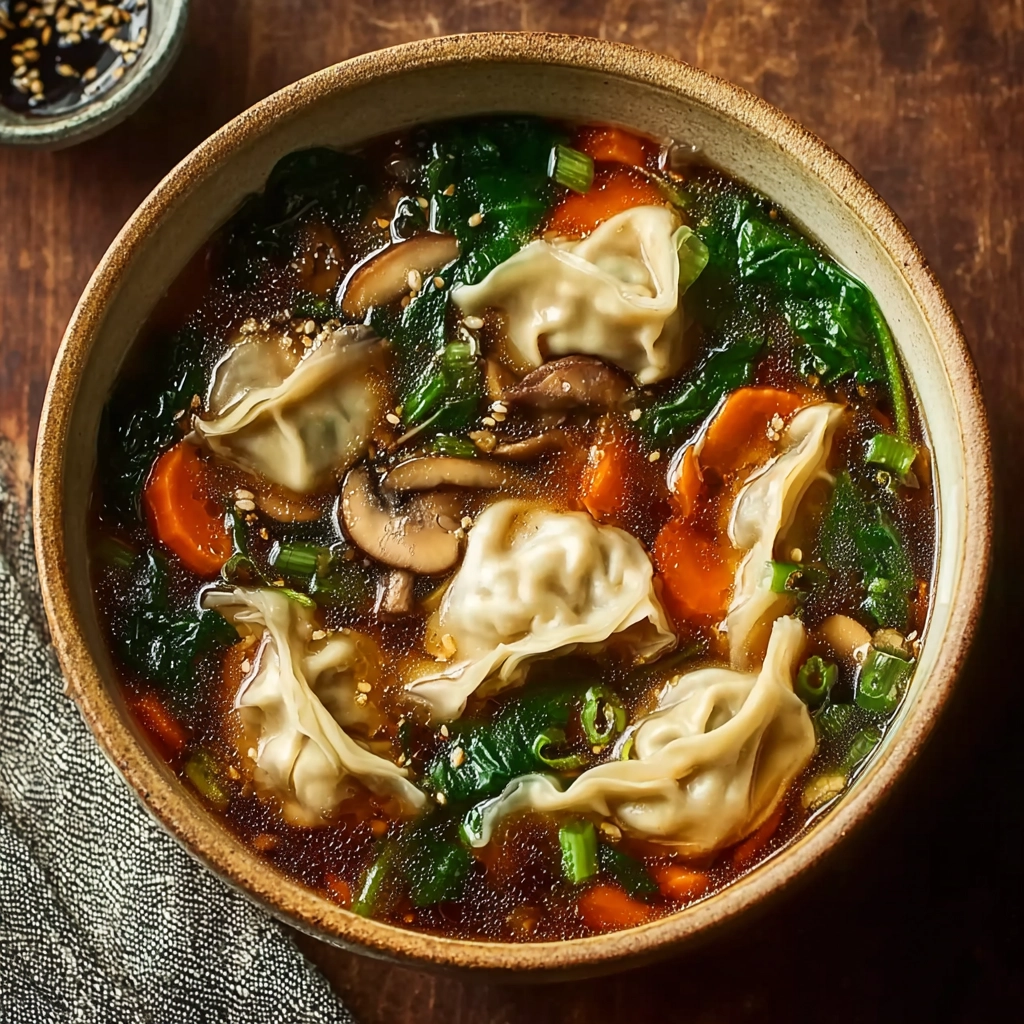 Vegetarian Potsticker Soup