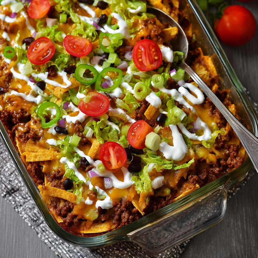 Walking Taco Casserole