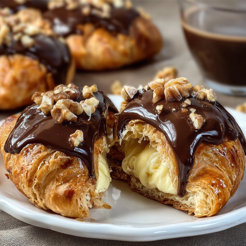 Boston Cream Croissants