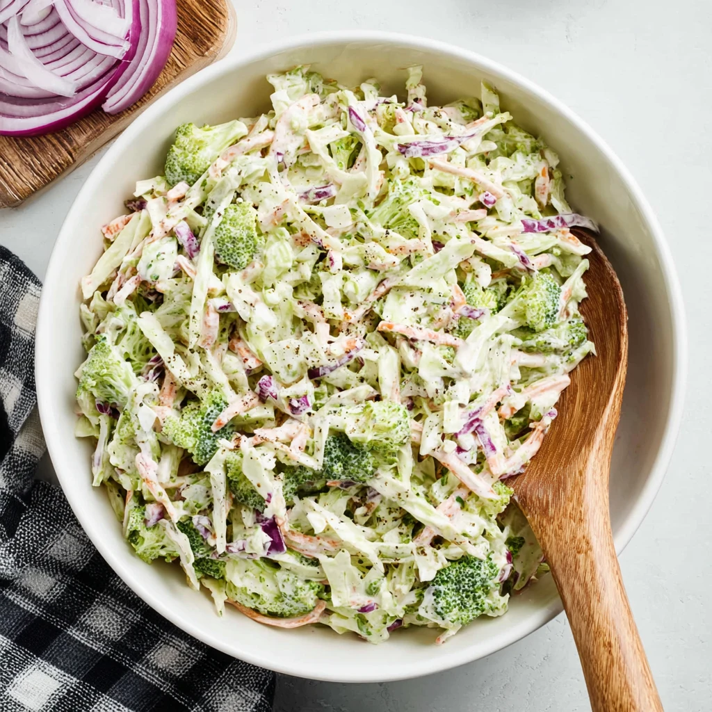 Broccoli Slaw Recipe That Stays Creamy and Crunchy 4 Broccoli Slaw