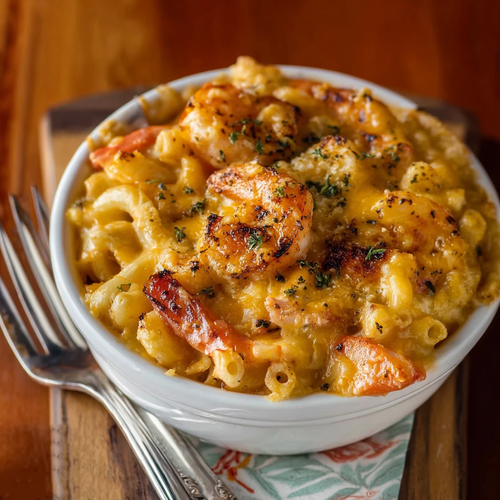 Cajun Shrimp and Crab Mac and Cheese