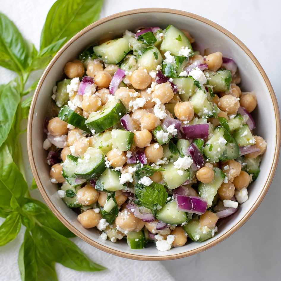 Chickpea Feta Salad