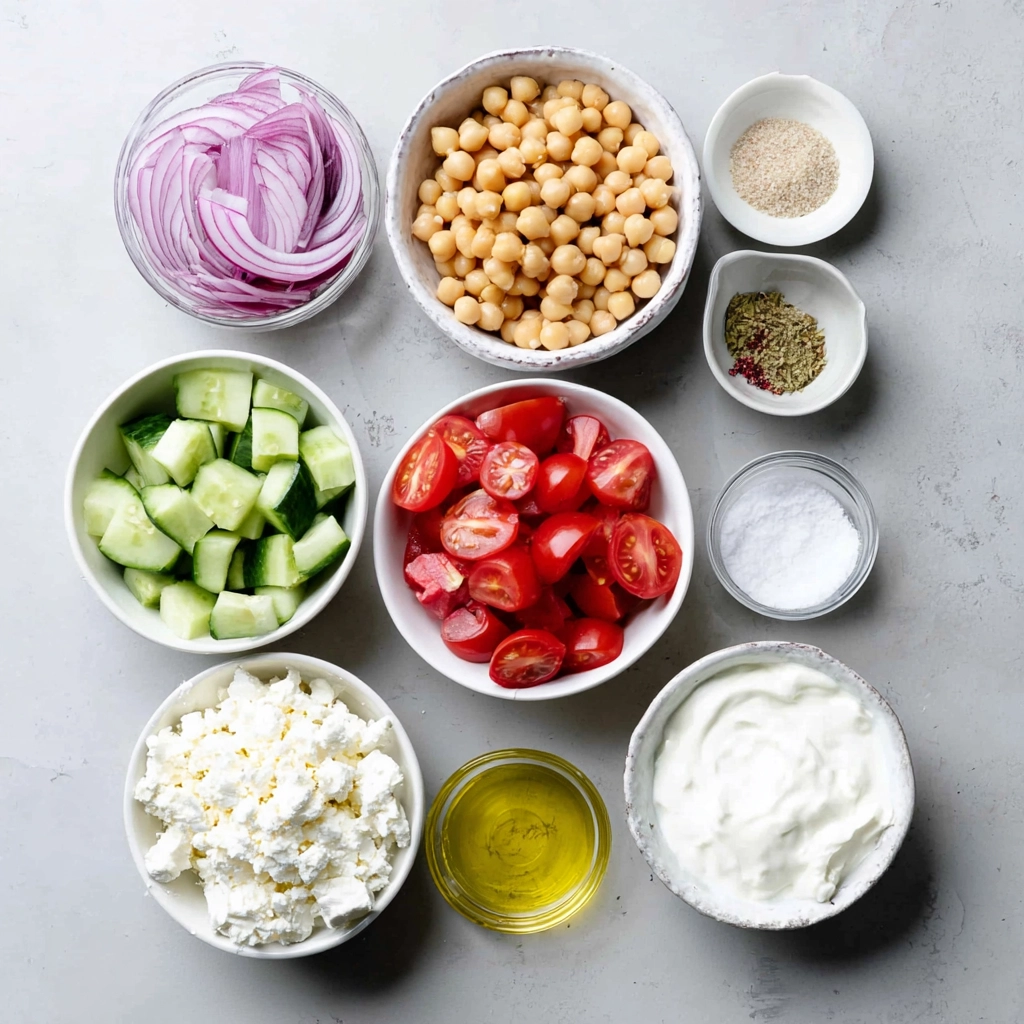 Cottage Cheese Chickpea Salad