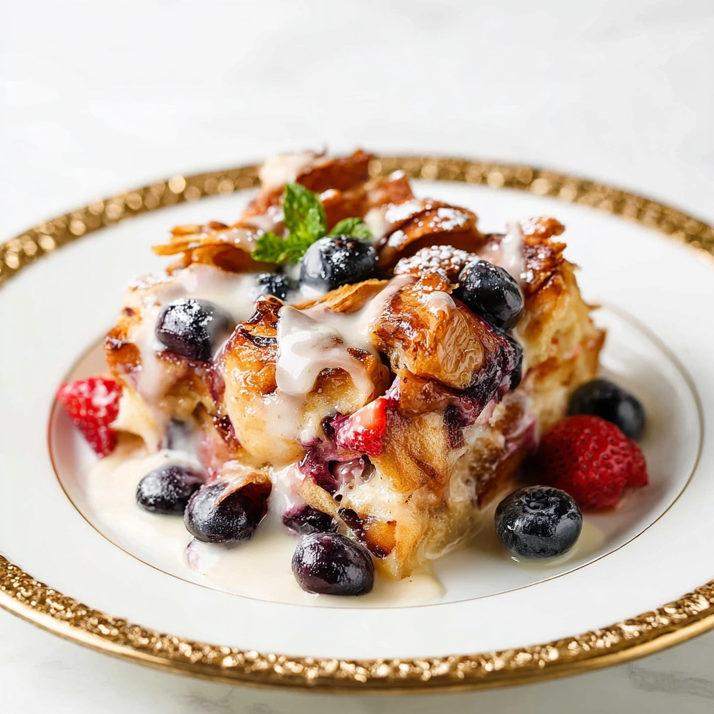 Croissant Breakfast Casserole