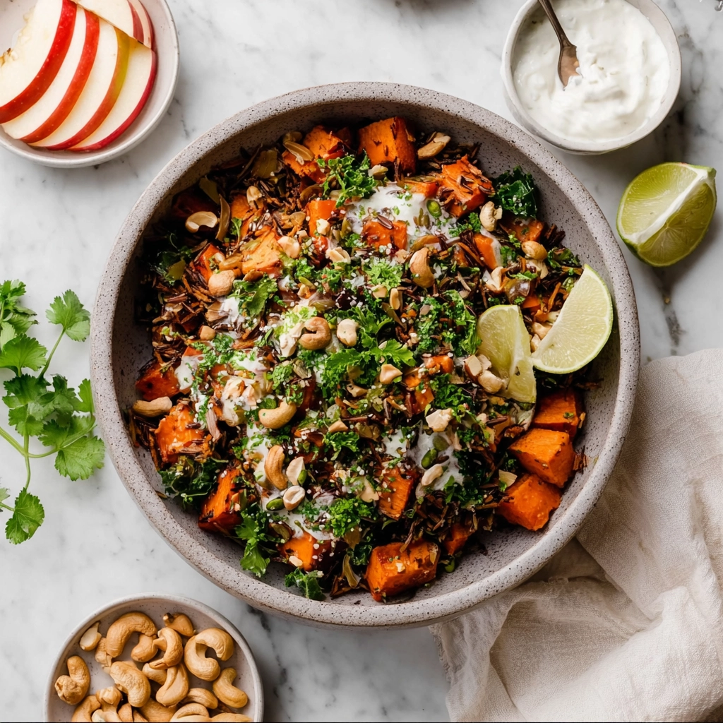 Sweet Potato Lentil Salad with Roasted Garlic Tahini 4 Sweet Potato Lentil Salad