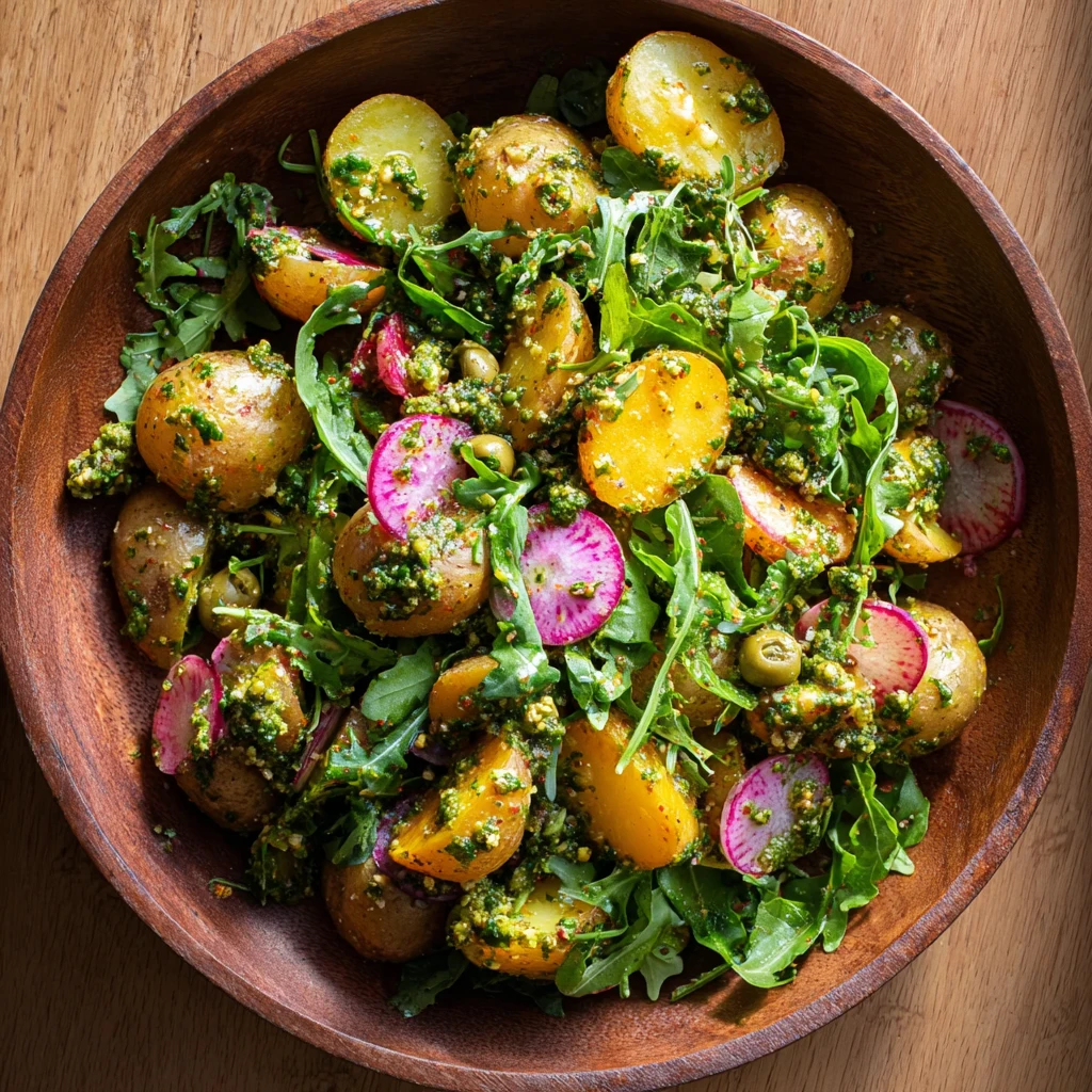 Arugula Pesto Potato Salad