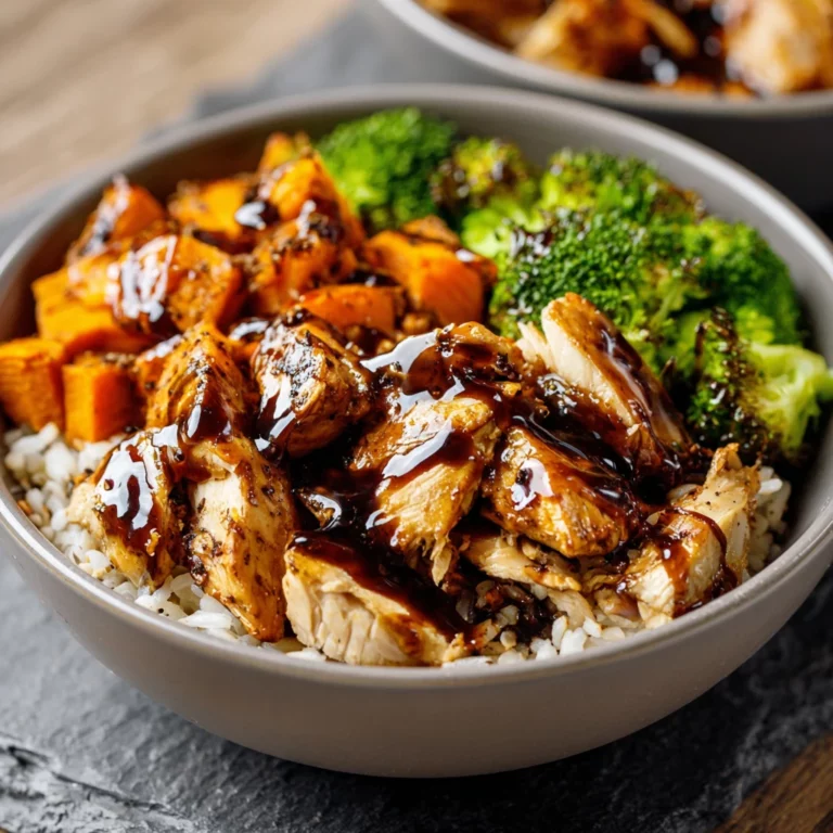 BBQ Chicken Sweet Potato Bowls