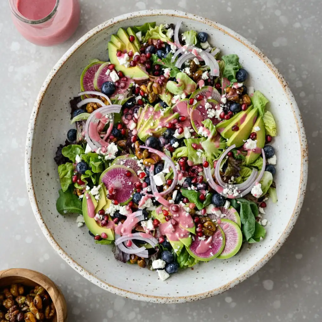 Blueberry Pistachio Salad – Fresh & Colorful Spring Favorite 4 Blueberry Pistachio Salad