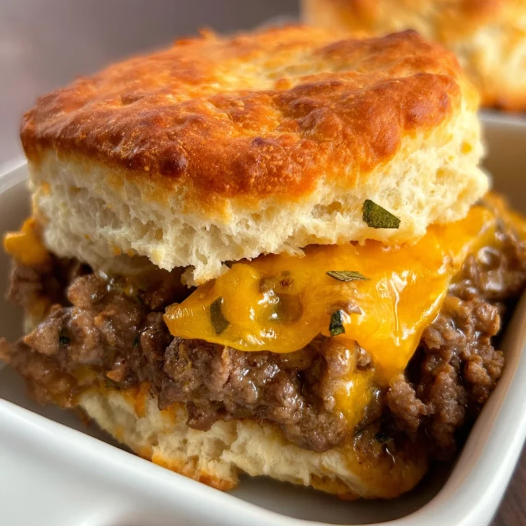 Chopped Cheeseburger Biscuits