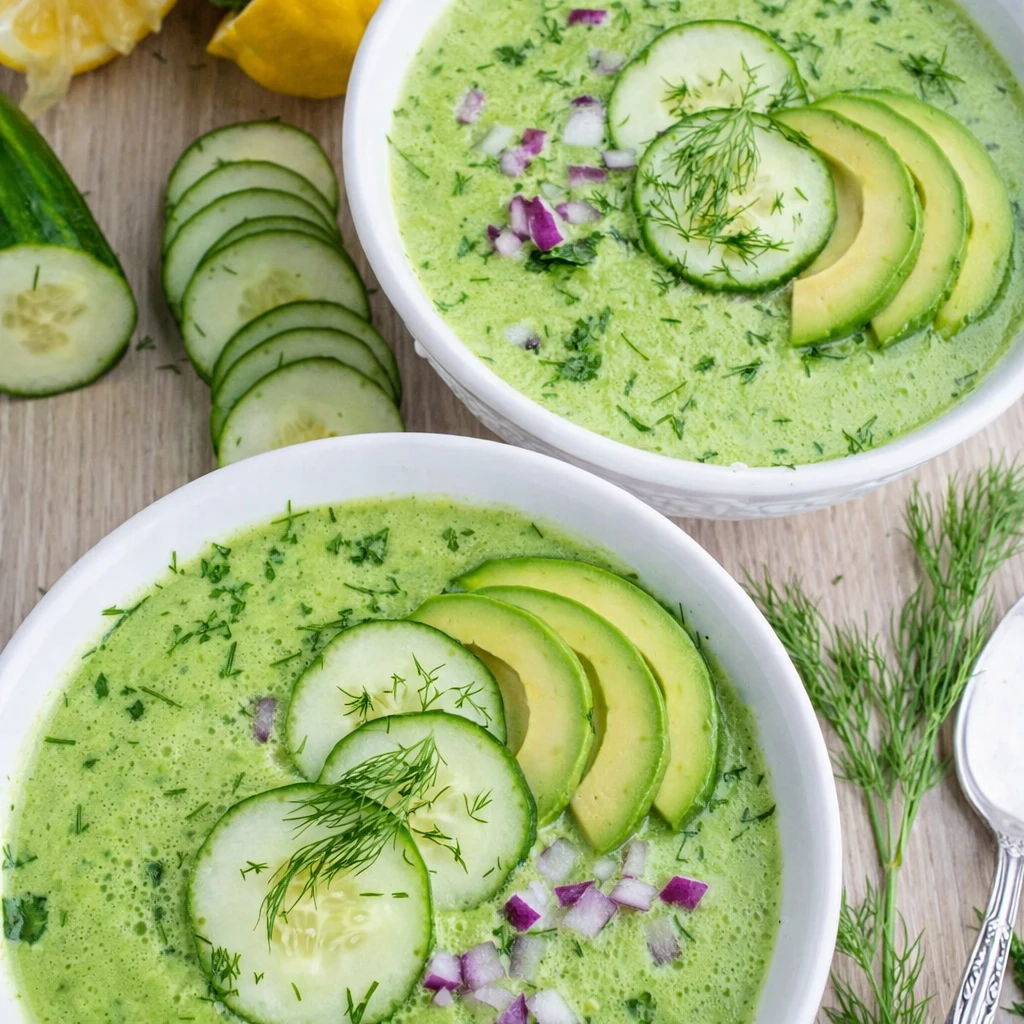 Cold Cucumber Soup – Refreshing & Easy Summer Favorite 4 Cold Cucumber Soup