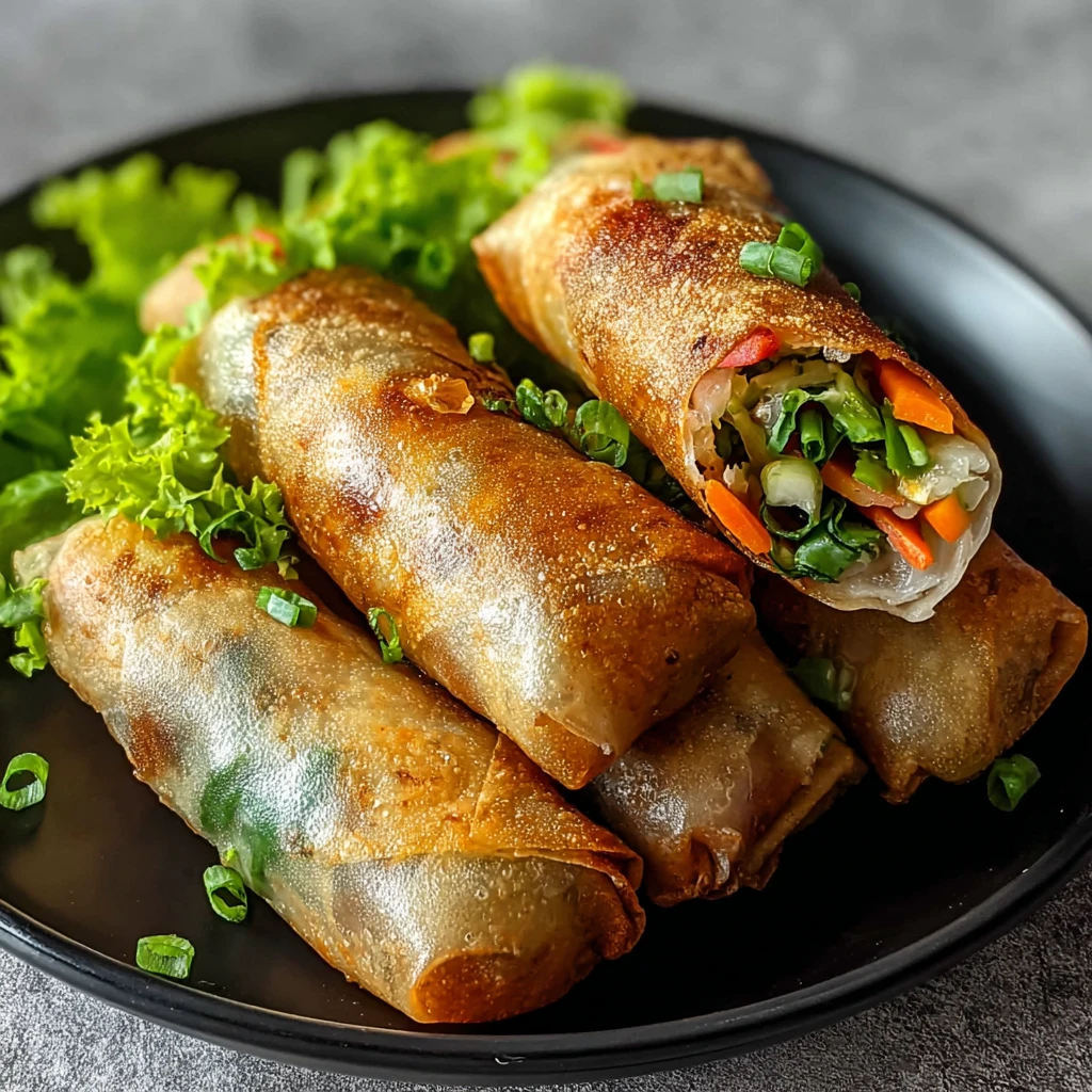 Crispy Rice Paper Spring Rolls