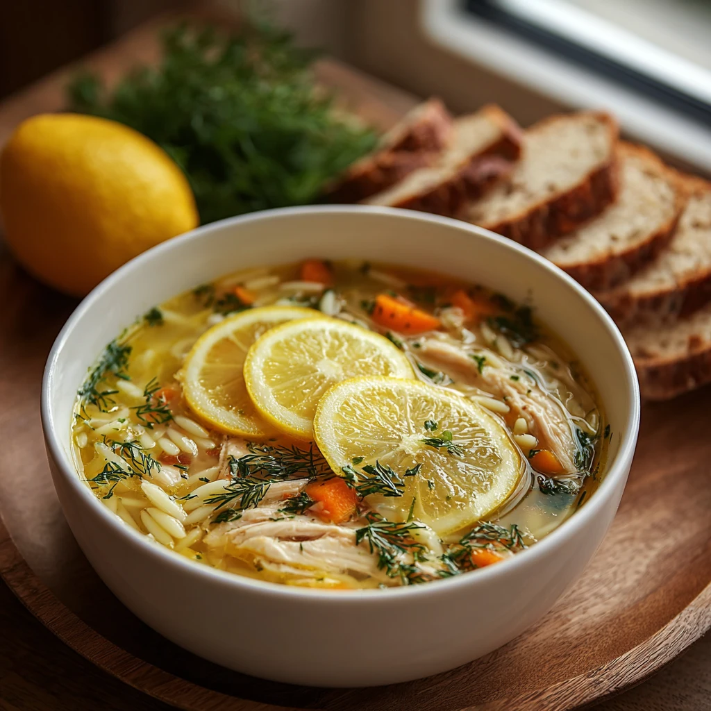 Greek Lemon Chicken Soup