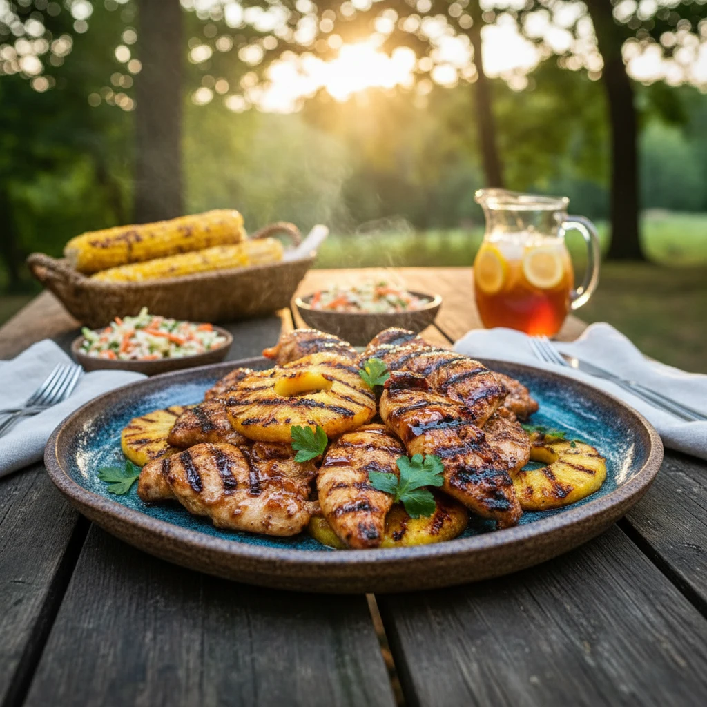 Hawaiian Chicken with Coconut Rice