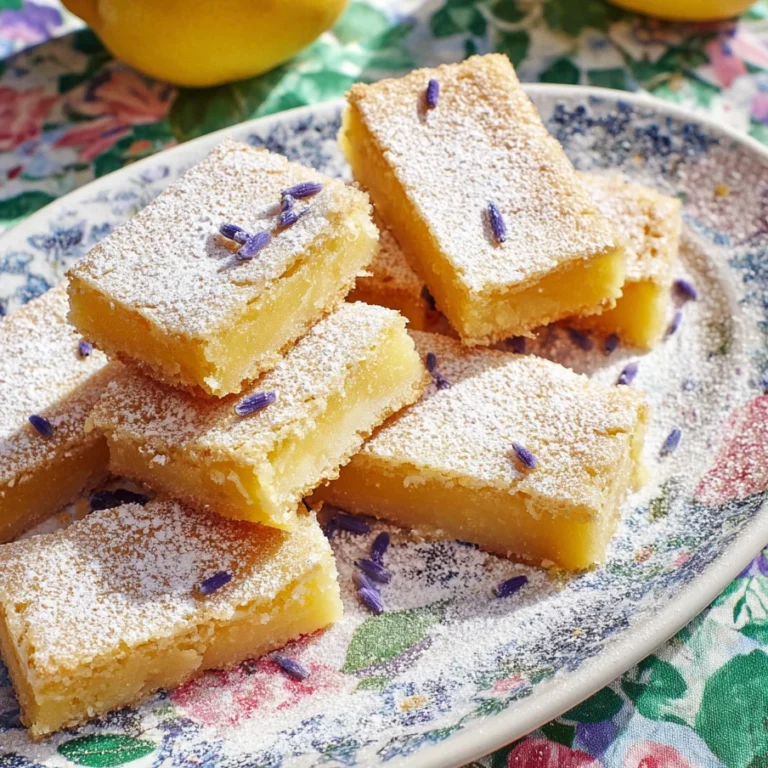 Lavender Lemon Bars